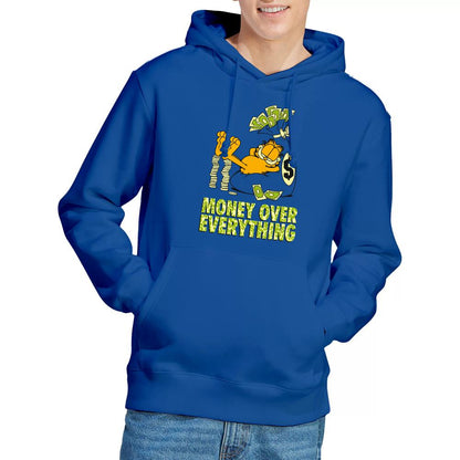 Royal Blue - Lifestyle - Garfield Mens Money Is Everything Hoodie