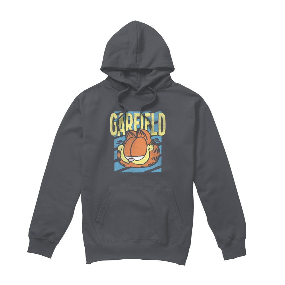 Charcoal - Front - Garfield Mens Rad Hoodie