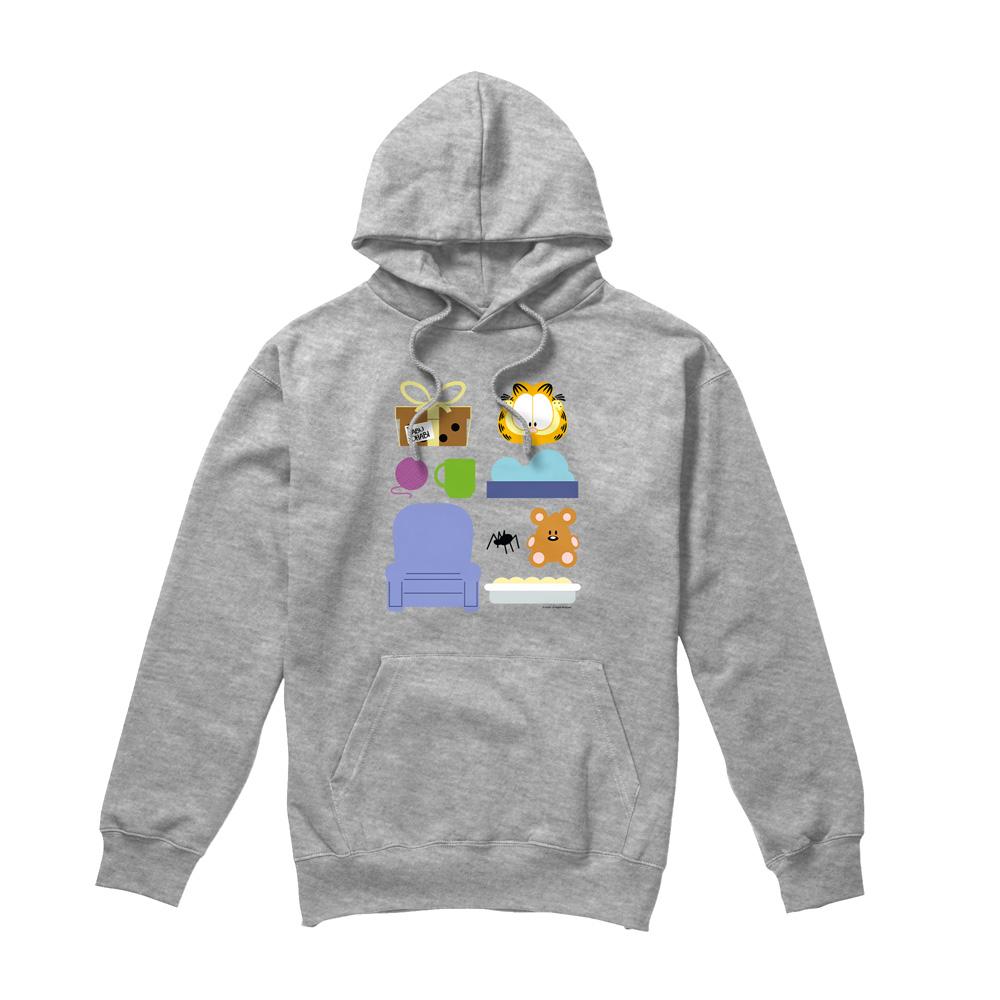 Sport Heather - Front - Garfield Mens Gift Set Hoodie