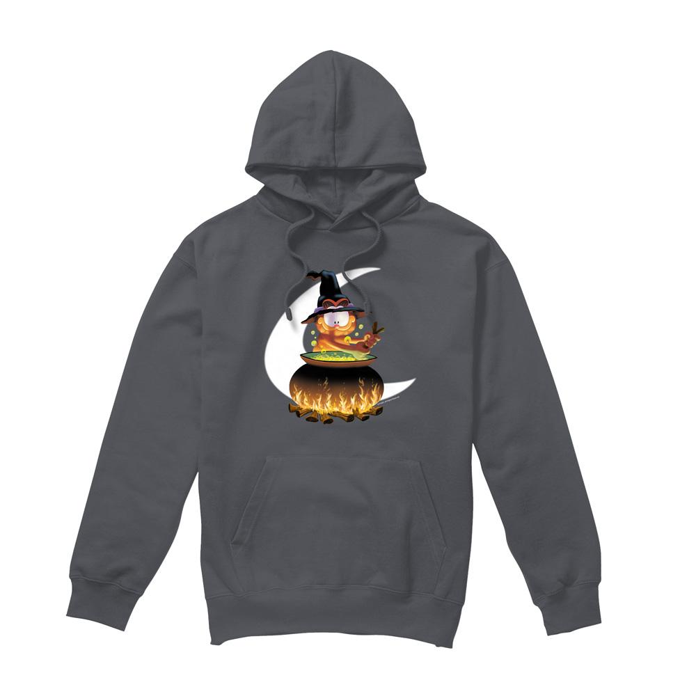 Charcoal - Front - Garfield Mens Stir The Pot Hoodie