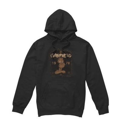 Black - Front - Garfield Mens Est 1978 Hoodie