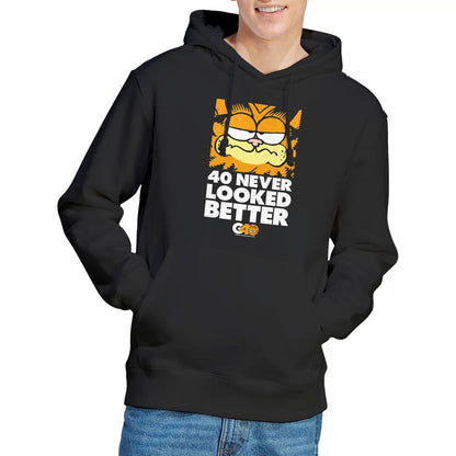 Black - Lifestyle - Garfield Mens 40 Looks Hoodie