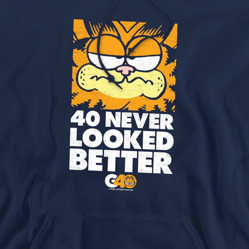 Navy - Pack Shot - Garfield Mens 40 Looks Hoodie