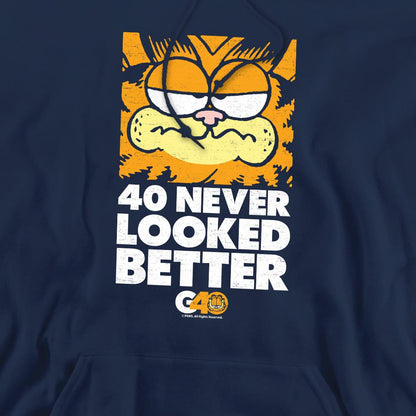 Navy - Pack Shot - Garfield Mens 40 Looks Hoodie