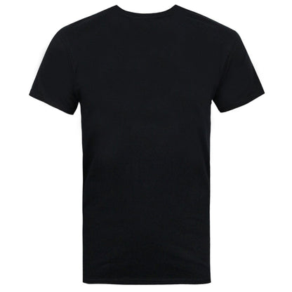 Black - Back - Marvel Mens Comic Strip Logo T-Shirt