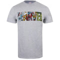 Sports Grey - Front - Marvel Mens Comic Strip Logo T-Shirt