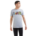 Sports Grey - Side - Marvel Mens Comic Strip Logo T-Shirt