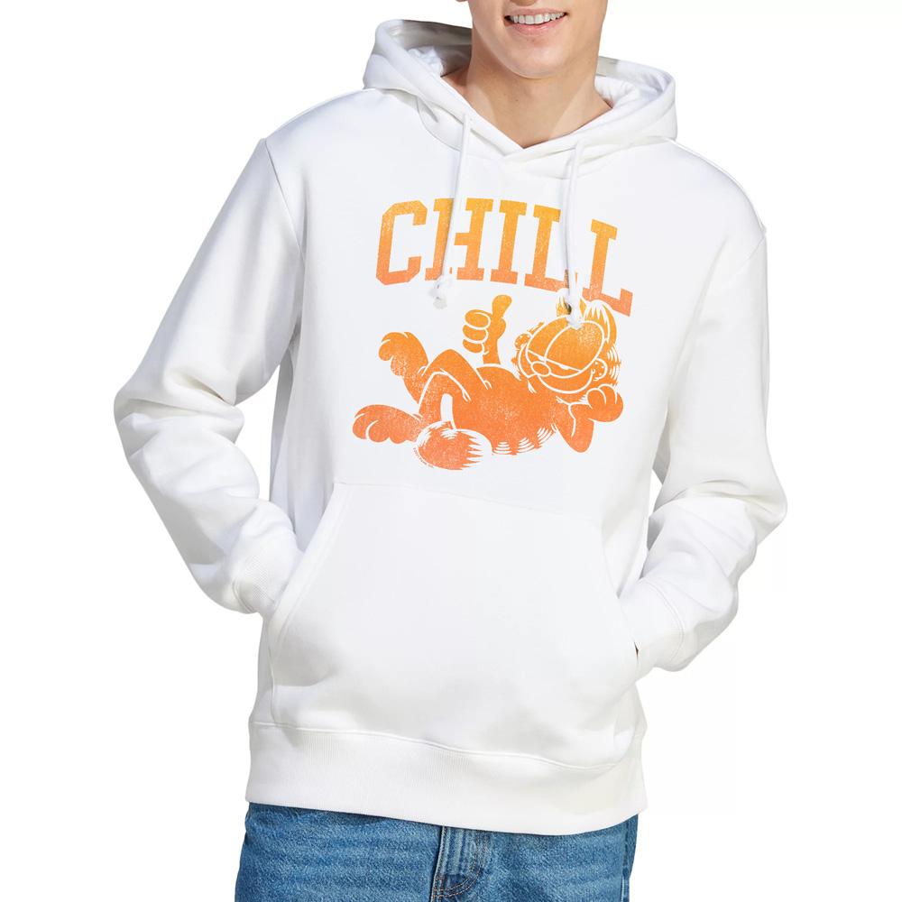 White - Lifestyle - Garfield Mens Chill Neon Hoodie
