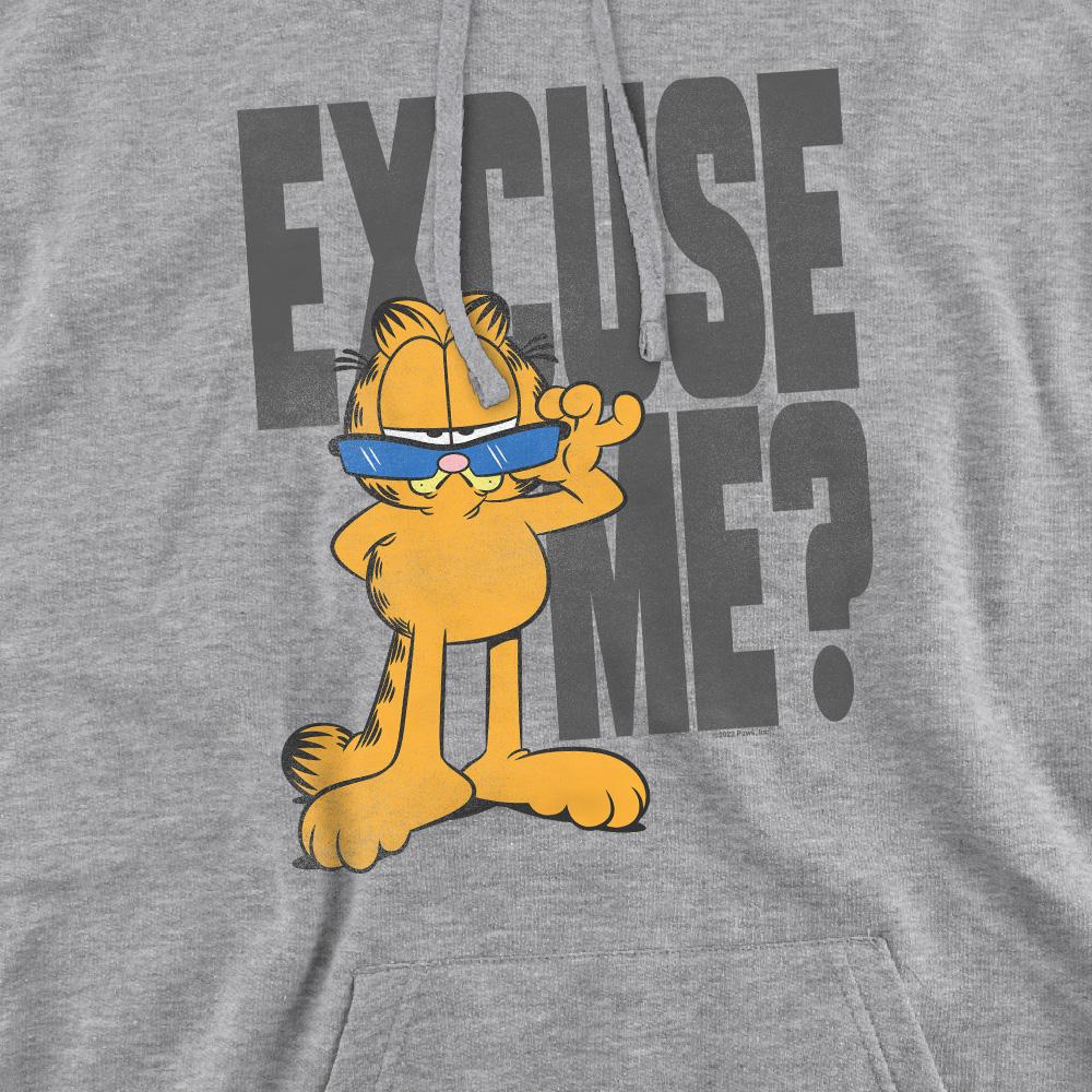 Sport Heather - Pack Shot - Garfield Mens Excuse Me? Hoodie