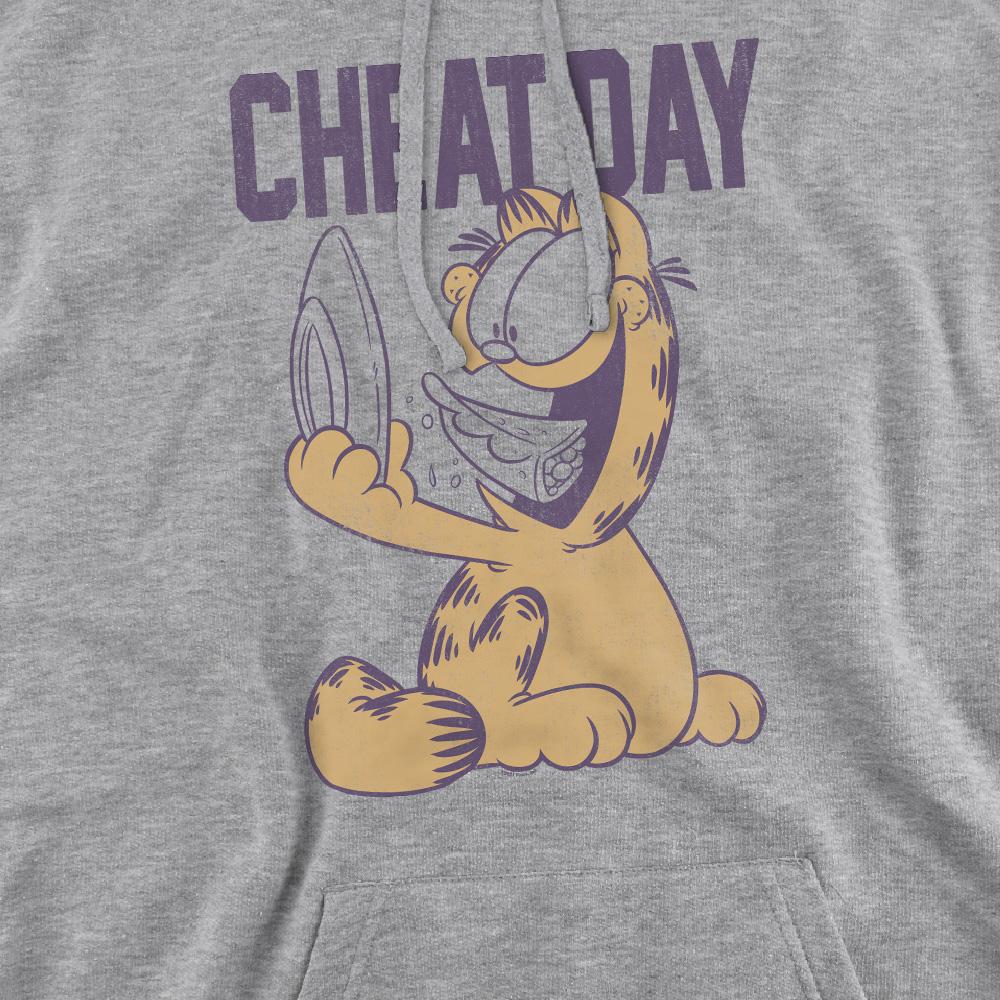 Sport Heather - Pack Shot - Garfield Mens Cheat Day Hoodie