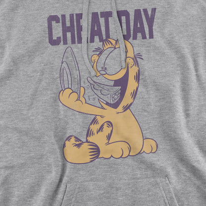 Sport Heather - Pack Shot - Garfield Mens Cheat Day Hoodie
