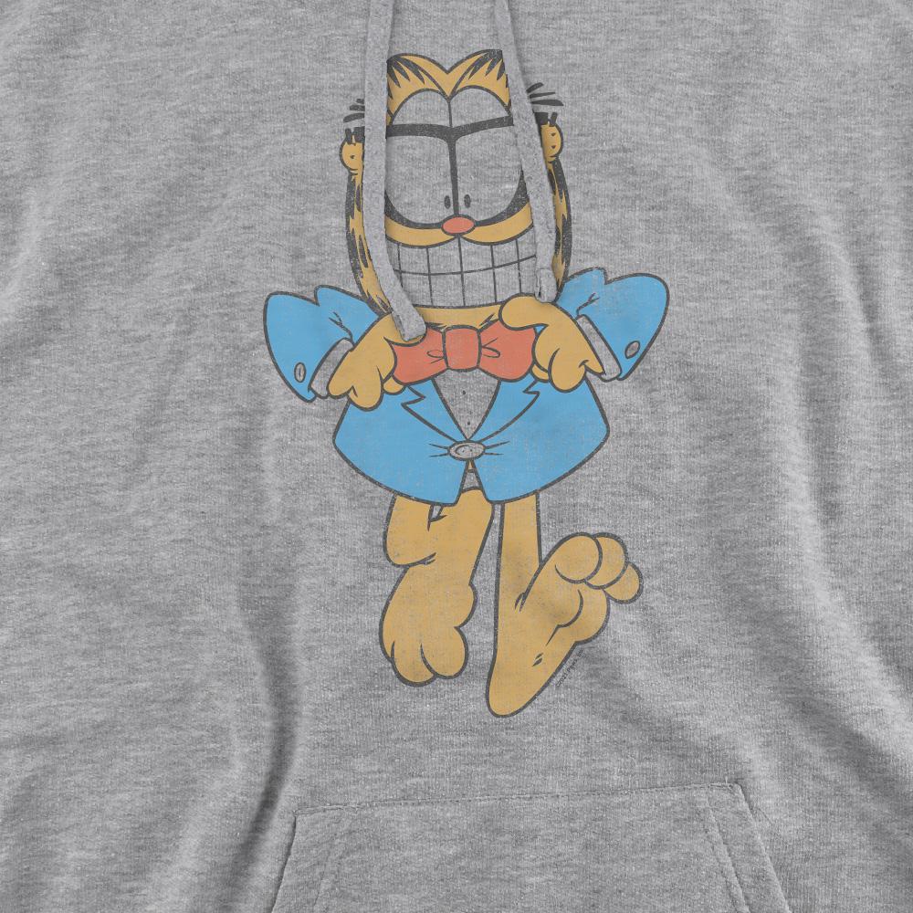 Sport Heather - Pack Shot - Garfield Mens Dapper Cat Hoodie