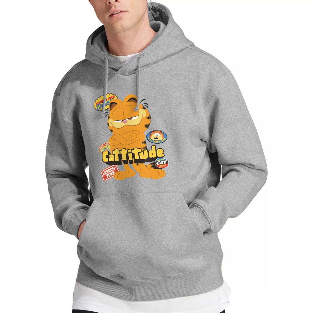 Sport Heather - Lifestyle - Garfield Movie Mens Cattitude Hoodie