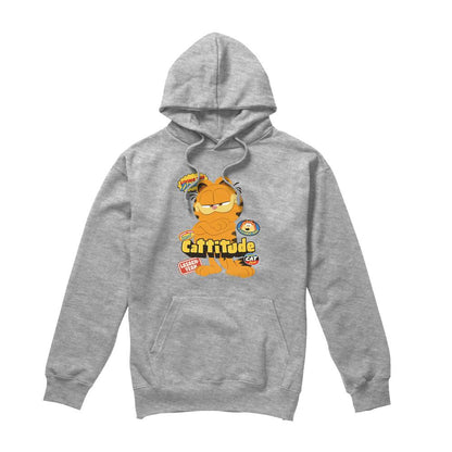 Sport Heather - Front - Garfield Movie Mens Cattitude Hoodie