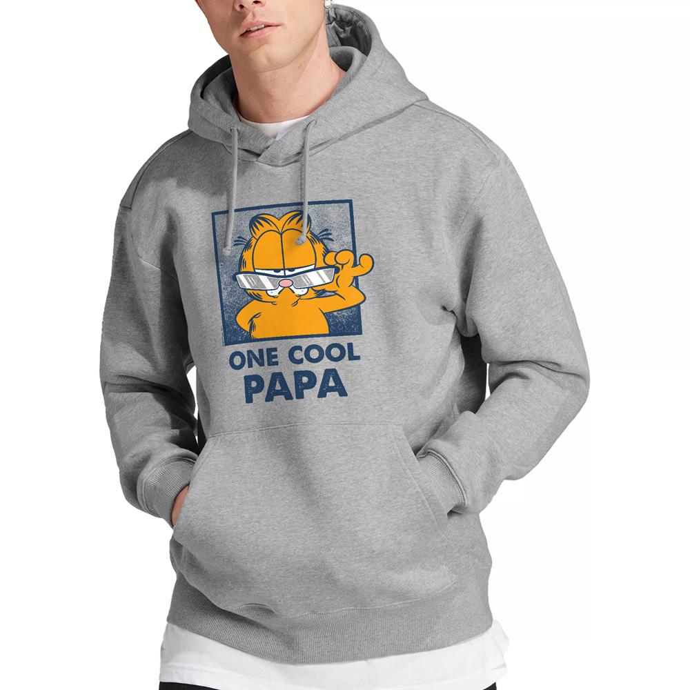 Sport Heather - Lifestyle - Garfield Mens One Cool Papa Fathers Day Hoodie