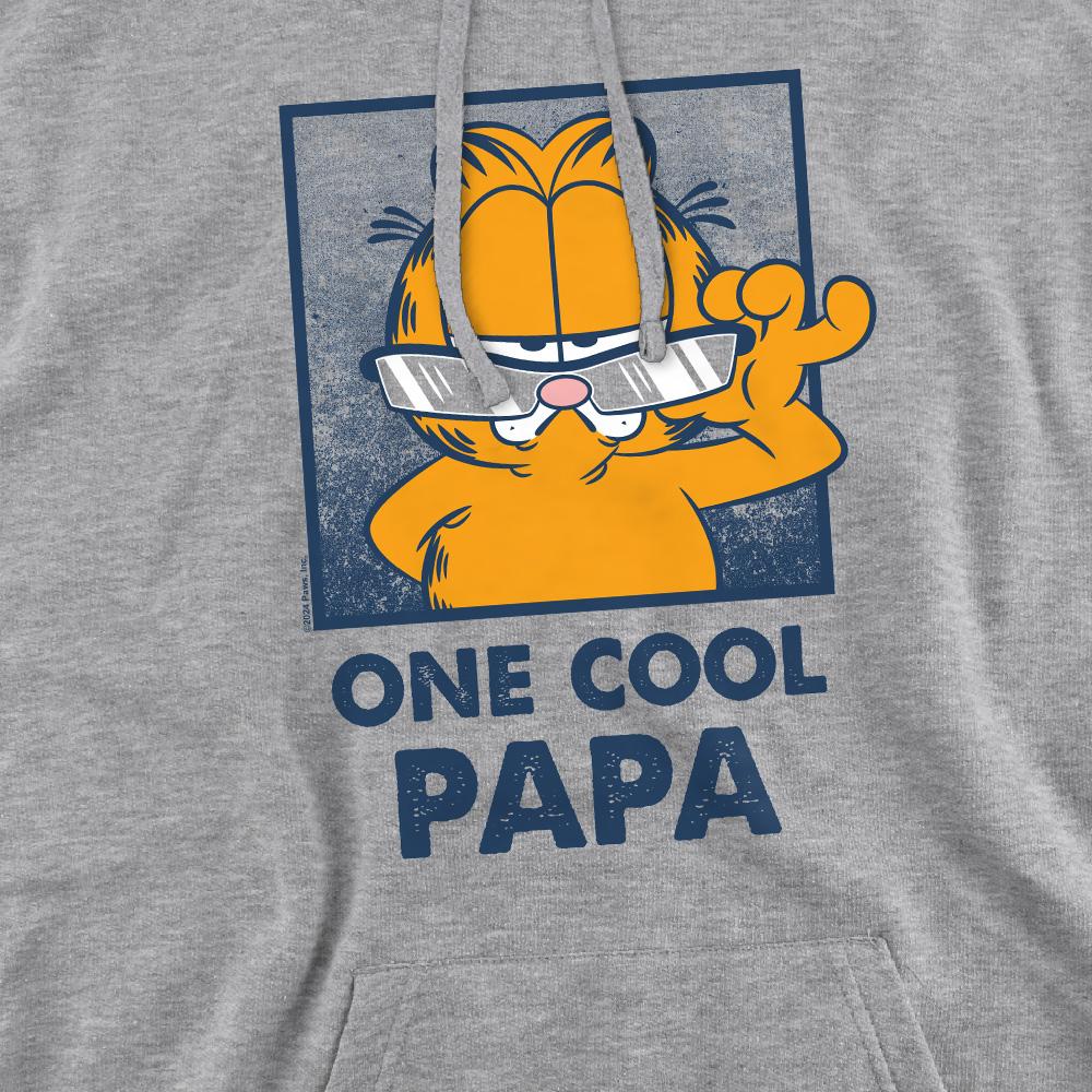 Sport Heather - Pack Shot - Garfield Mens One Cool Papa Fathers Day Hoodie