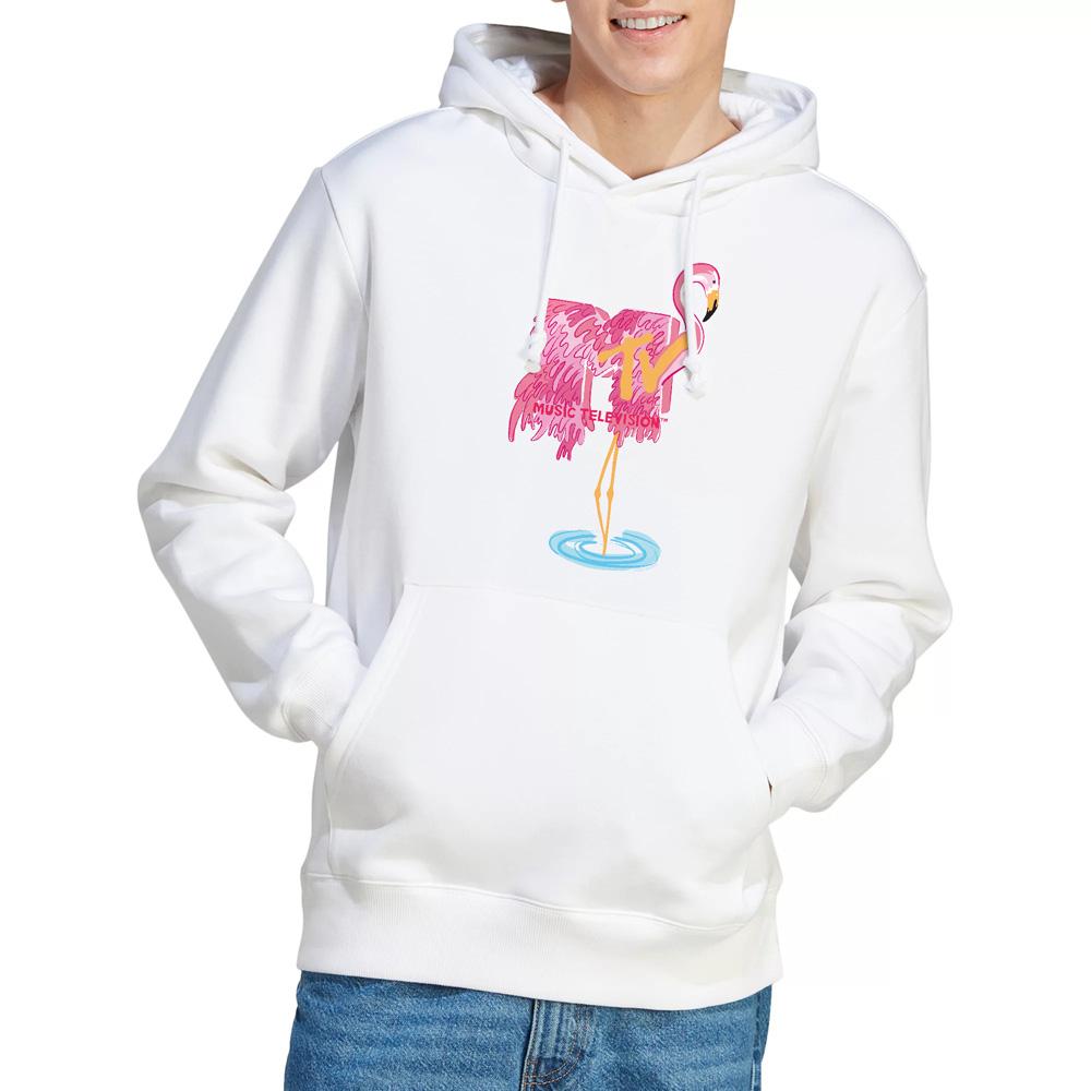 White - Lifestyle - MTV Mens Flamingo Hoodie