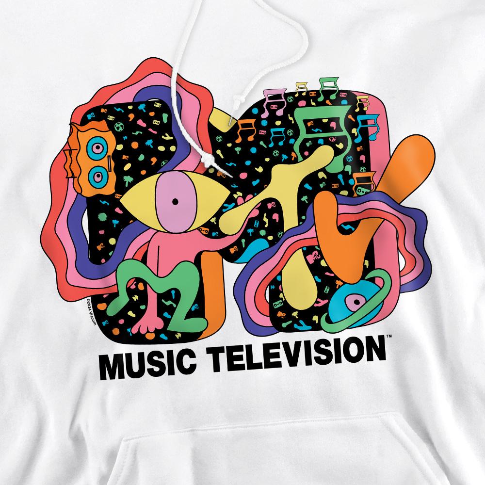 White - Pack Shot - MTV Mens Expression Hoodie