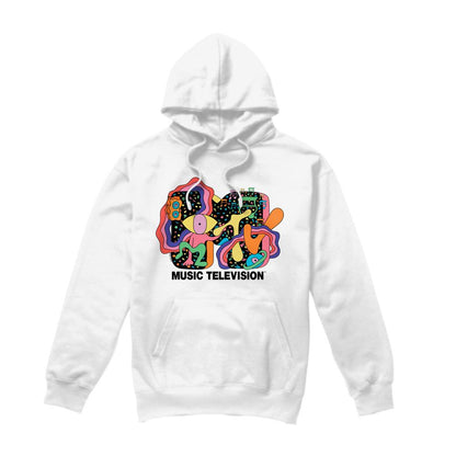 White - Front - MTV Mens Expression Hoodie