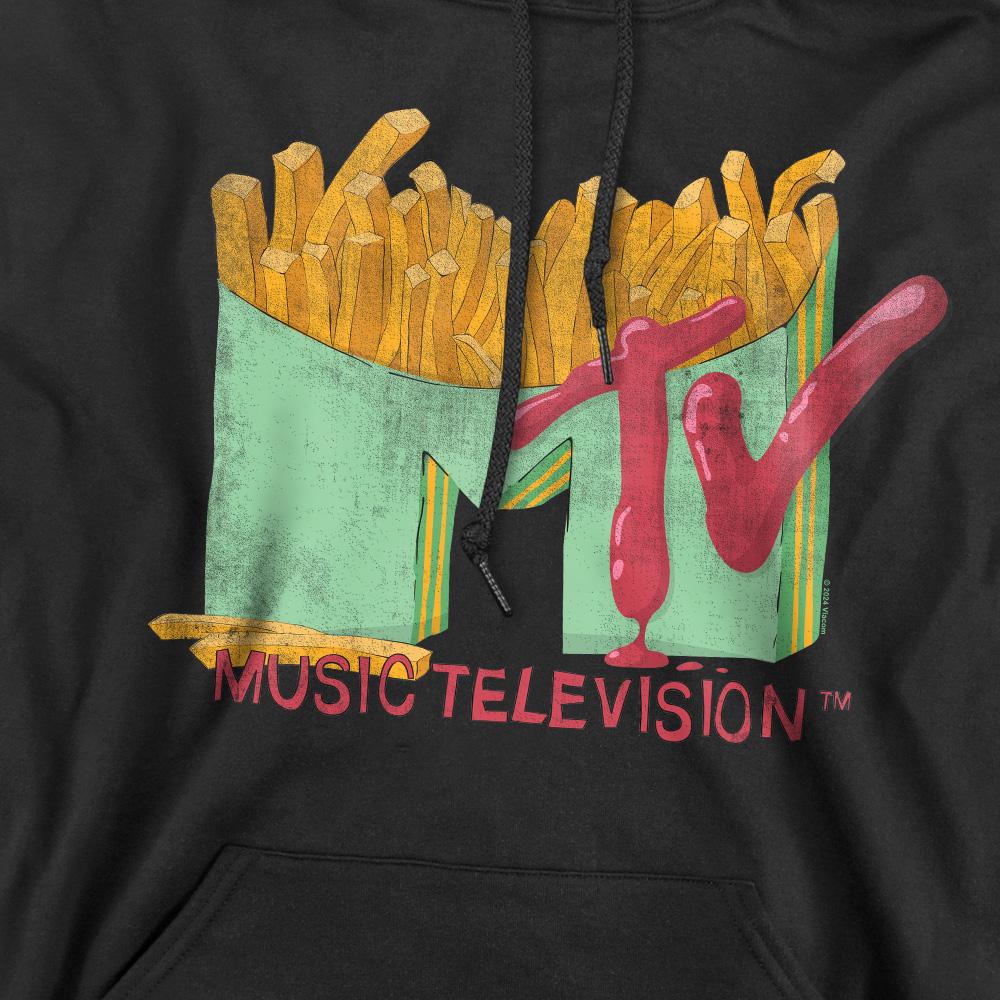 Black - Pack Shot - MTV Mens Fries Hoodie
