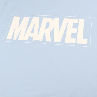 Sky Blue - Side - Marvel Mens Logo T-Shirt