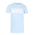 Sky Blue - Front - Marvel Mens Logo T-Shirt