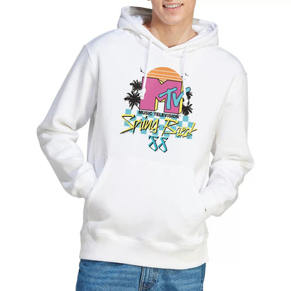 White - Lifestyle - MTV Mens Spring Break Checkerboard Hoodie