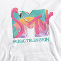 White - Side - MTV Mens Flamingo Logo Hoodie