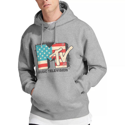 Sport Heather - Lifestyle - MTV Mens American Logo Hoodie