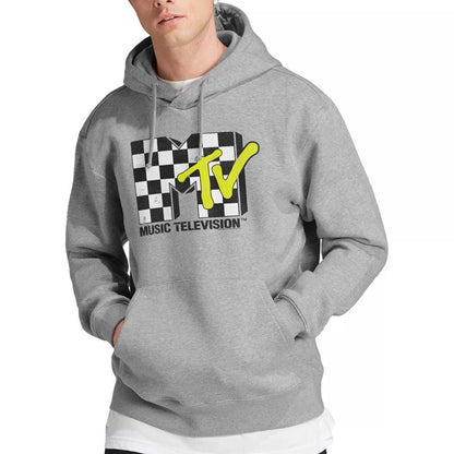 Sport Heather - Lifestyle - MTV Mens Checkerboard Logo Hoodie