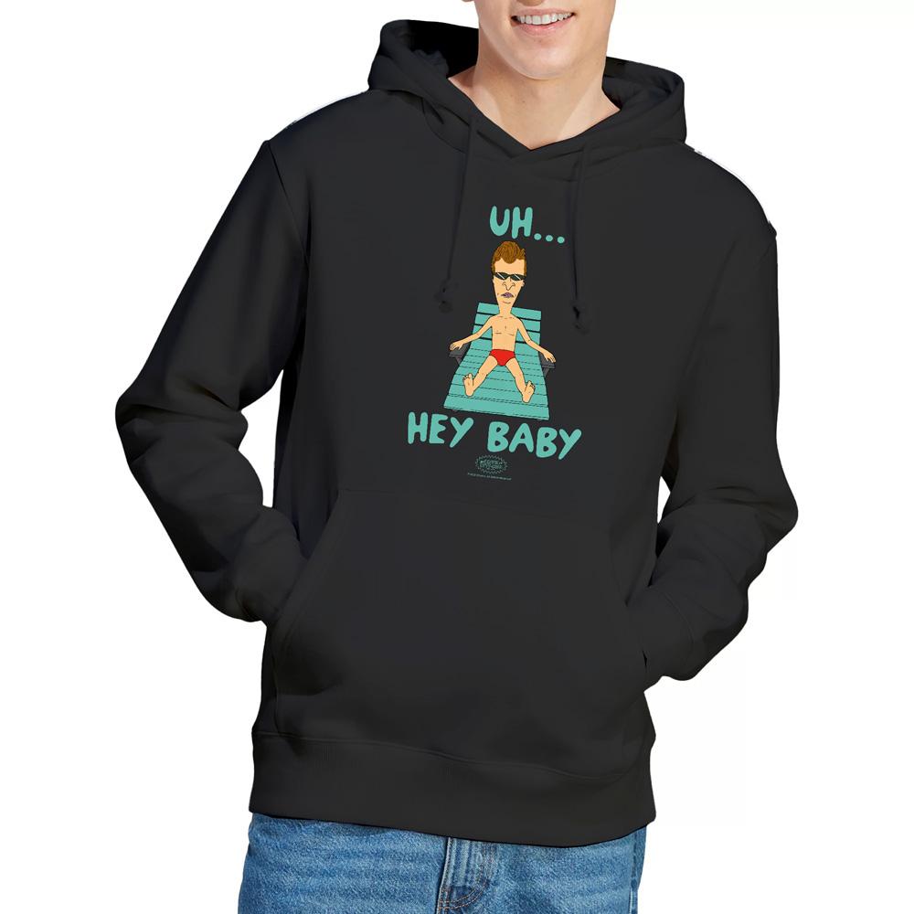 Black - Lifestyle - Beavis & Butthead Mens Uh Hey Baby Hoodie