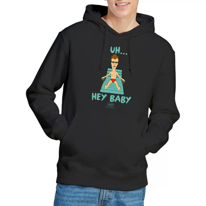 Black - Lifestyle - Beavis & Butthead Mens Uh Hey Baby Hoodie