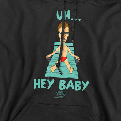 Black - Pack Shot - Beavis & Butthead Mens Uh Hey Baby Hoodie