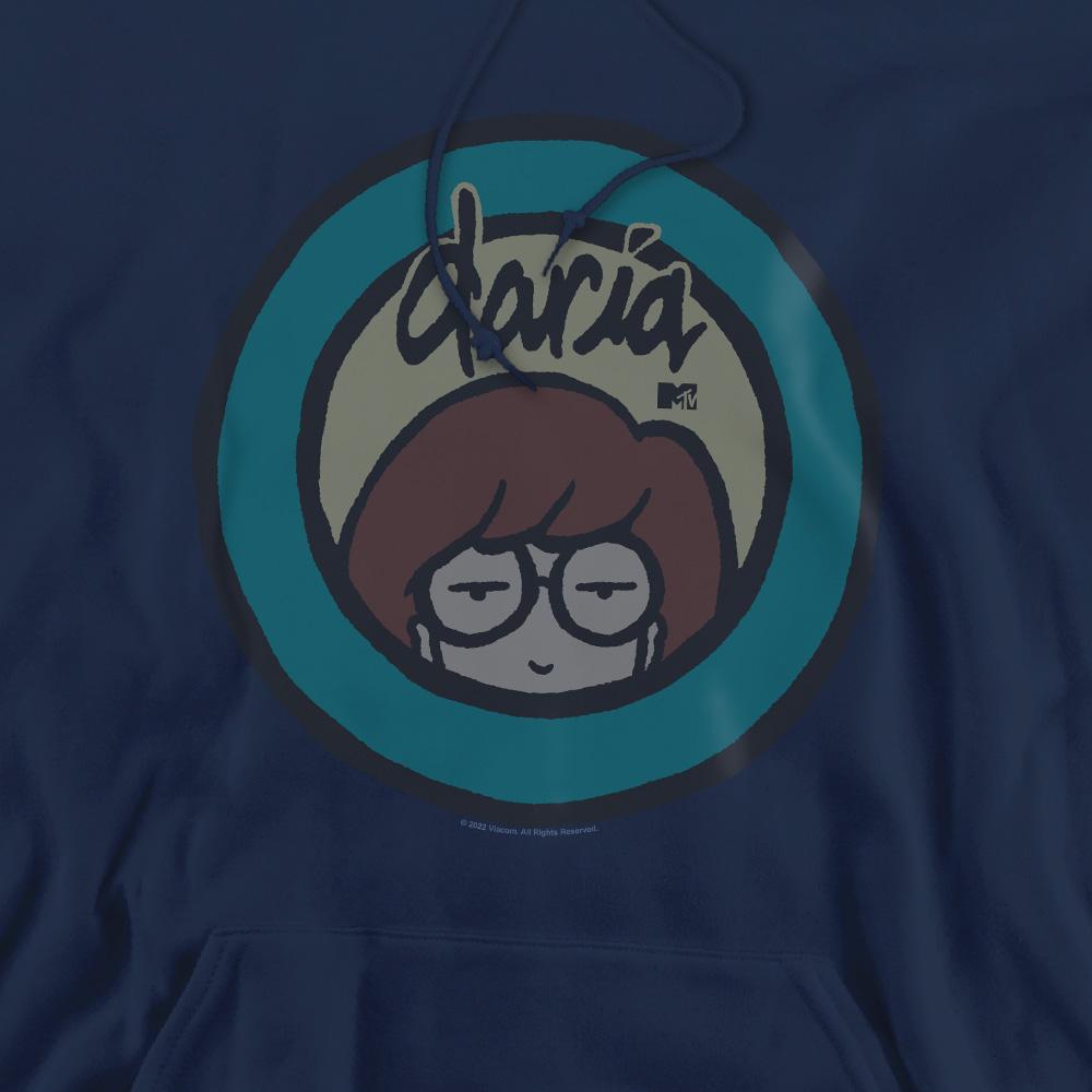 Navy - Side - Daria Mens Daria Logo Hoodie
