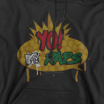 Black - Side - Yo! MTV Raps Mens Logo Hoodie