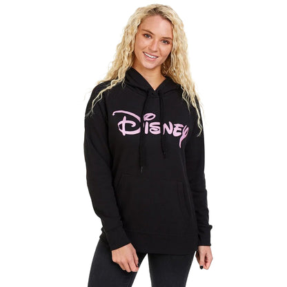 Black - Lifestyle - Disney Womens-Ladies Logo Hoodie