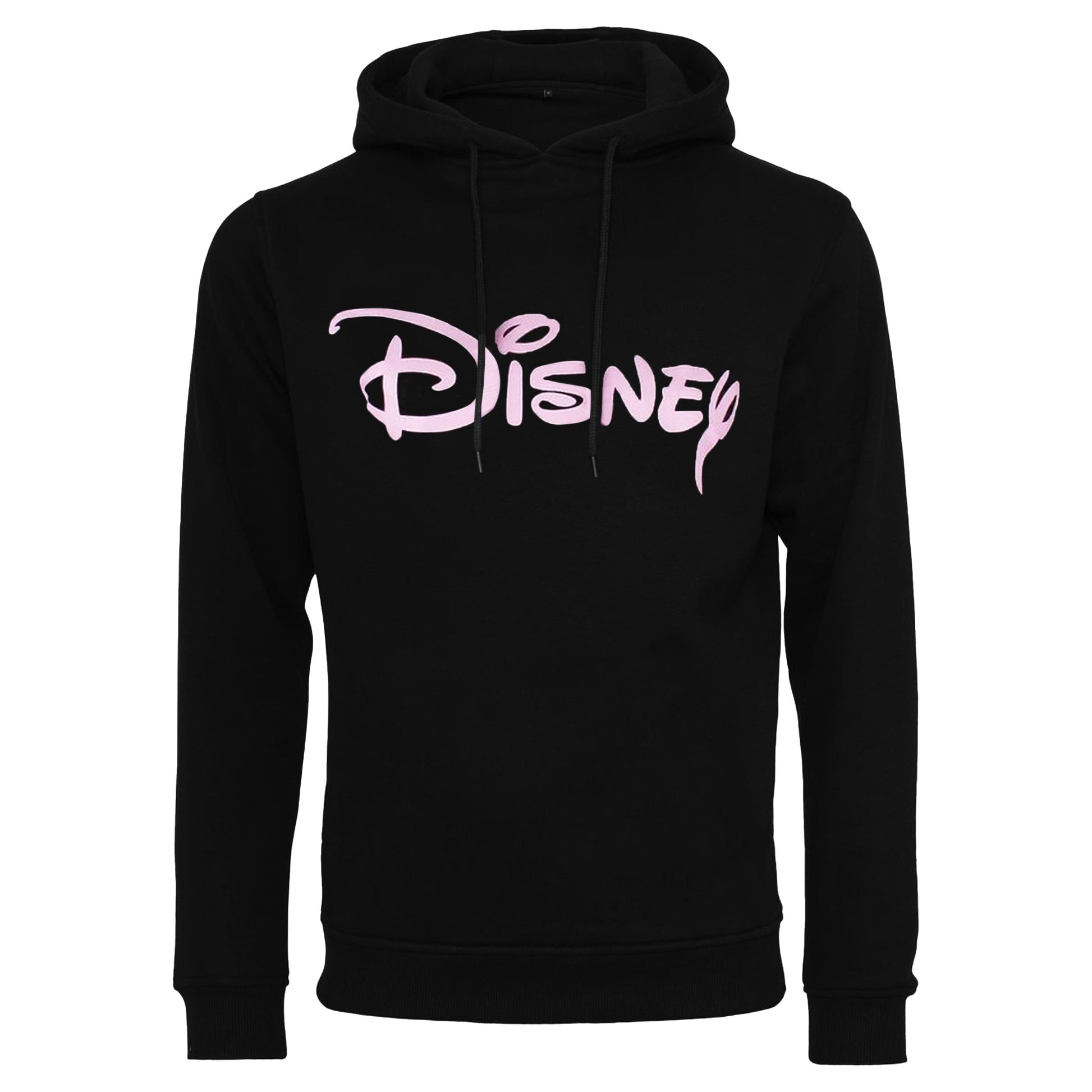 Black - Front - Disney Womens-Ladies Logo Hoodie
