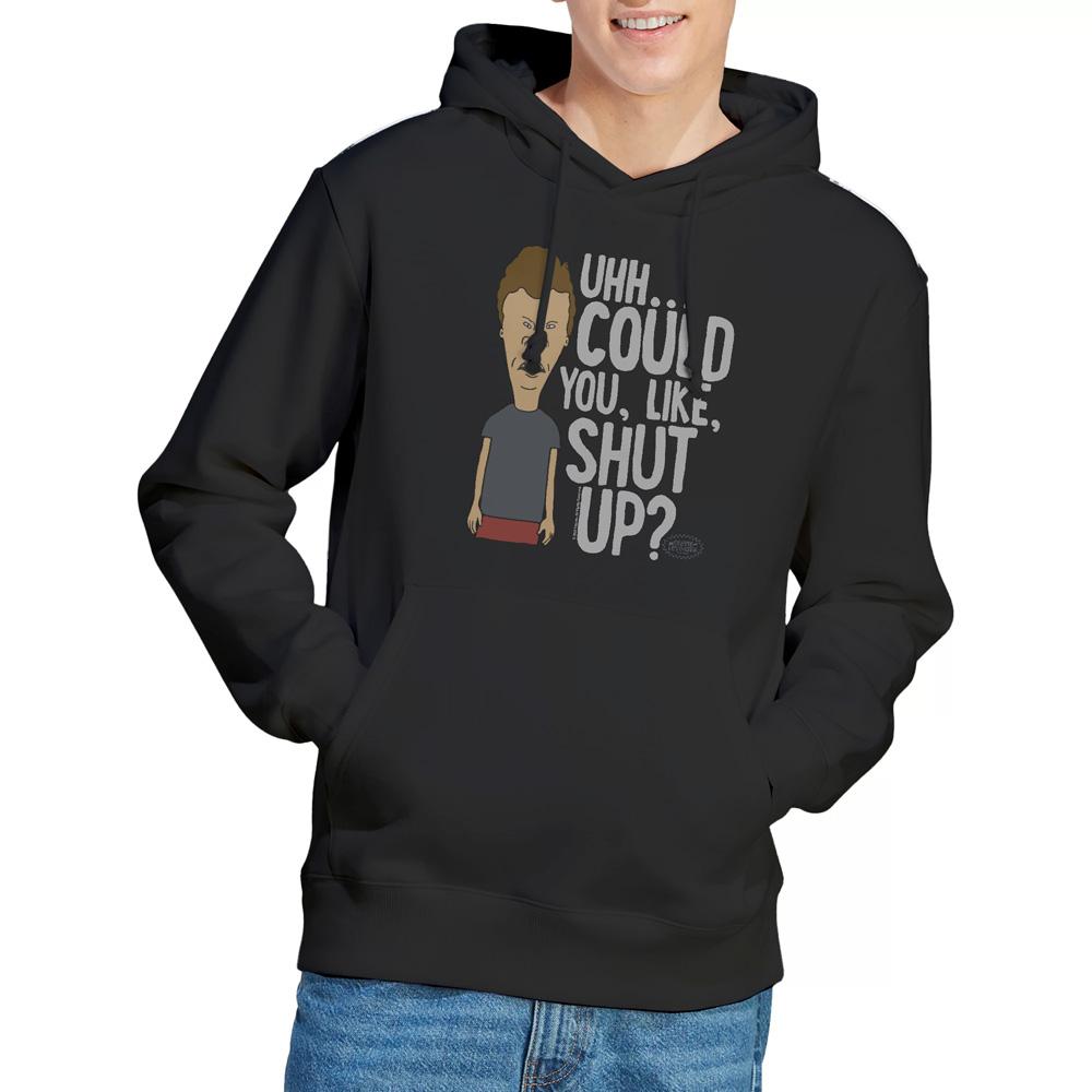 Black - Lifestyle - Beavis & Butthead Mens Could You Like Shut Up? Hoodie