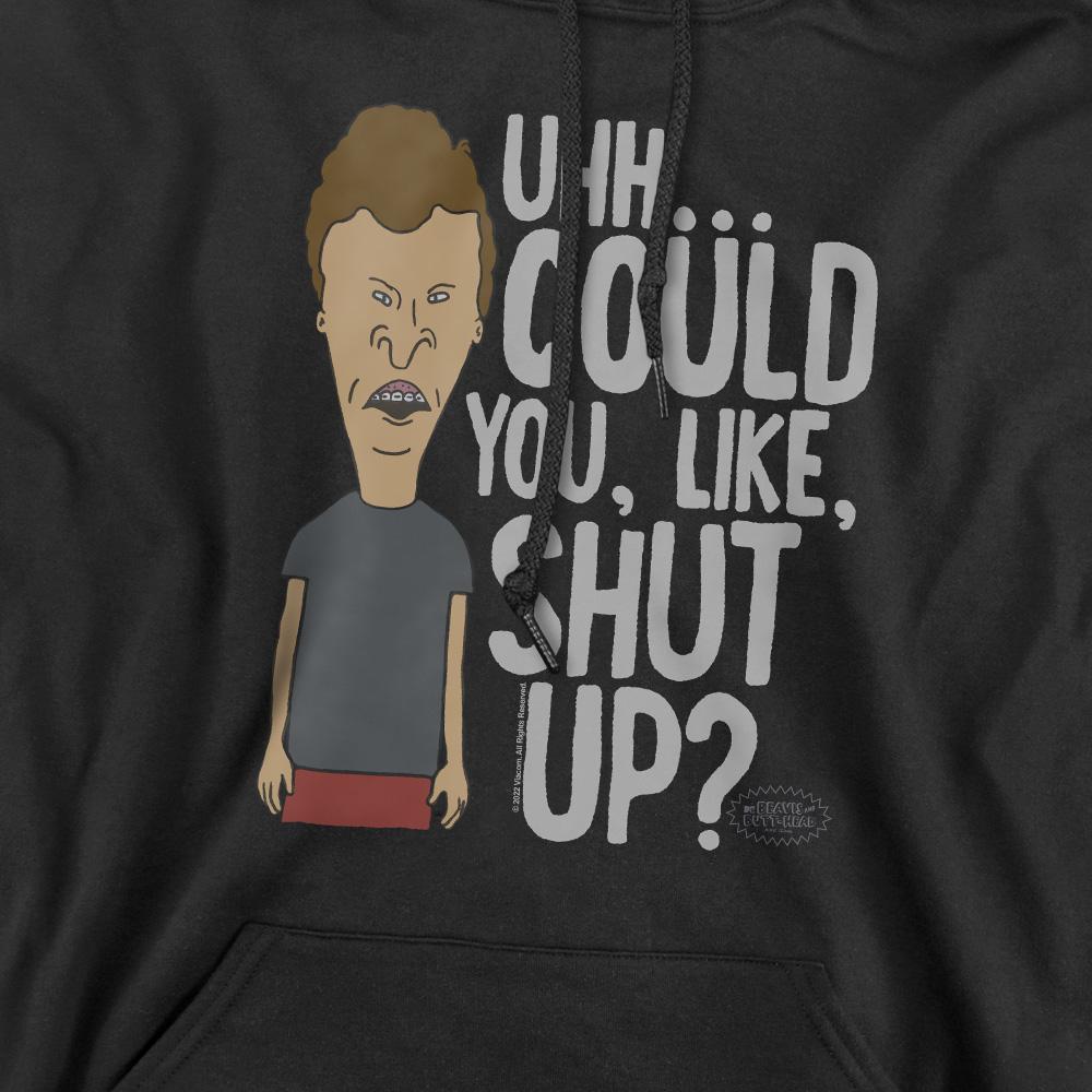 Black - Pack Shot - Beavis & Butthead Mens Could You Like Shut Up? Hoodie