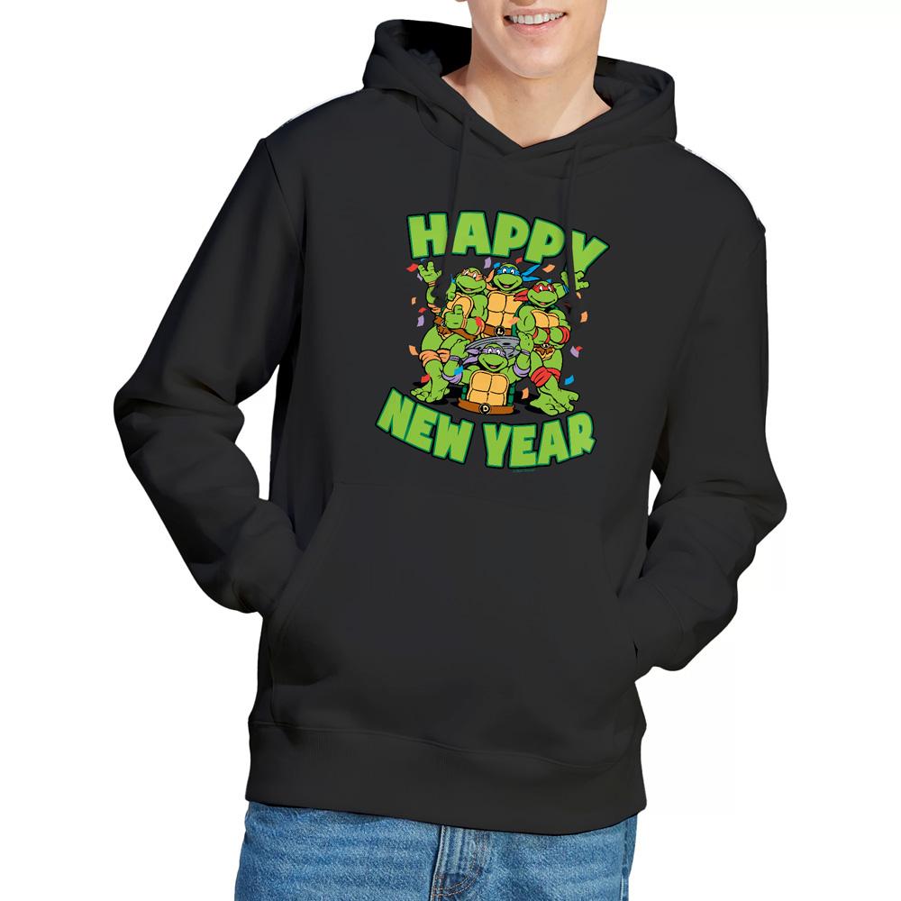 Black - Lifestyle - Teenage Mutant Ninja Turtles Mens Group New Year Hoodie