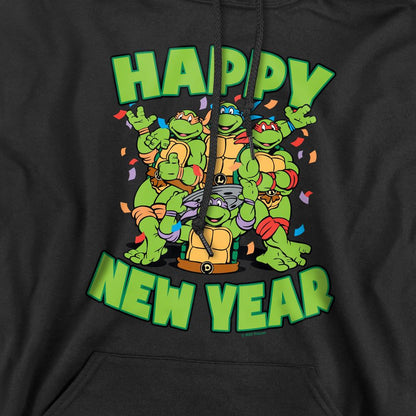 Black - Pack Shot - Teenage Mutant Ninja Turtles Mens Group New Year Hoodie