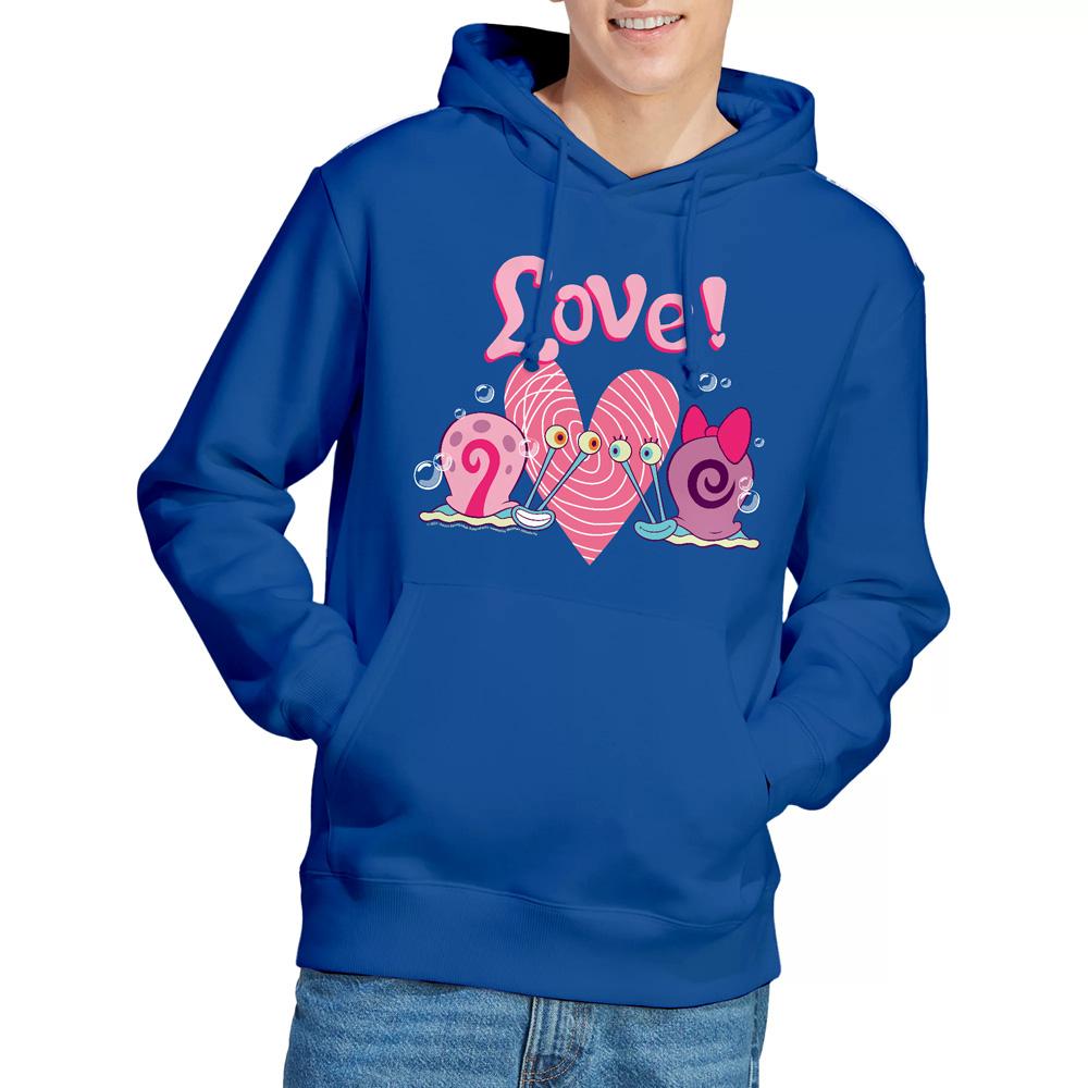 Royal Blue - Lifestyle - SpongeBob SquarePants Mens Valentine´s Love Gary & Snellie Hoodie