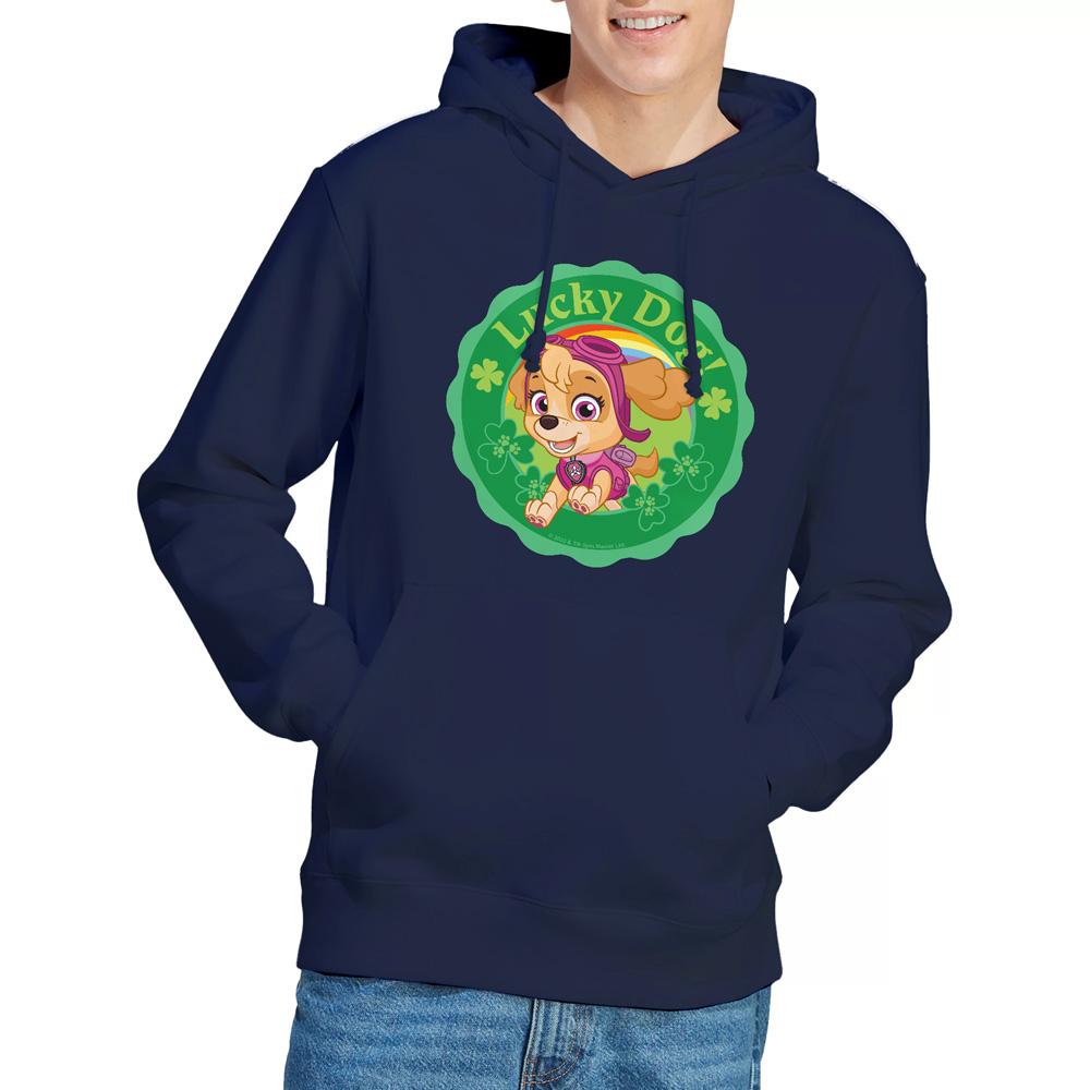 Navy - Lifestyle - Paw Patrol Mens Lucky Dog St Patricks Day Hoodie