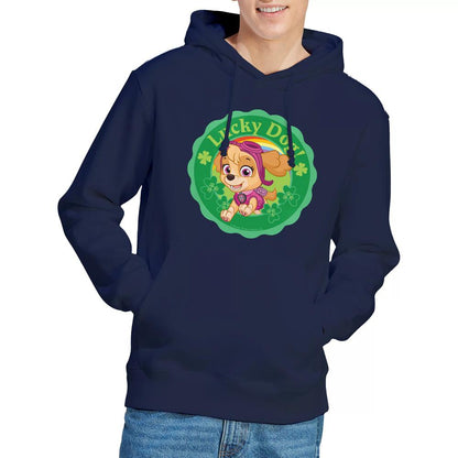 Navy - Lifestyle - Paw Patrol Mens Lucky Dog St Patricks Day Hoodie
