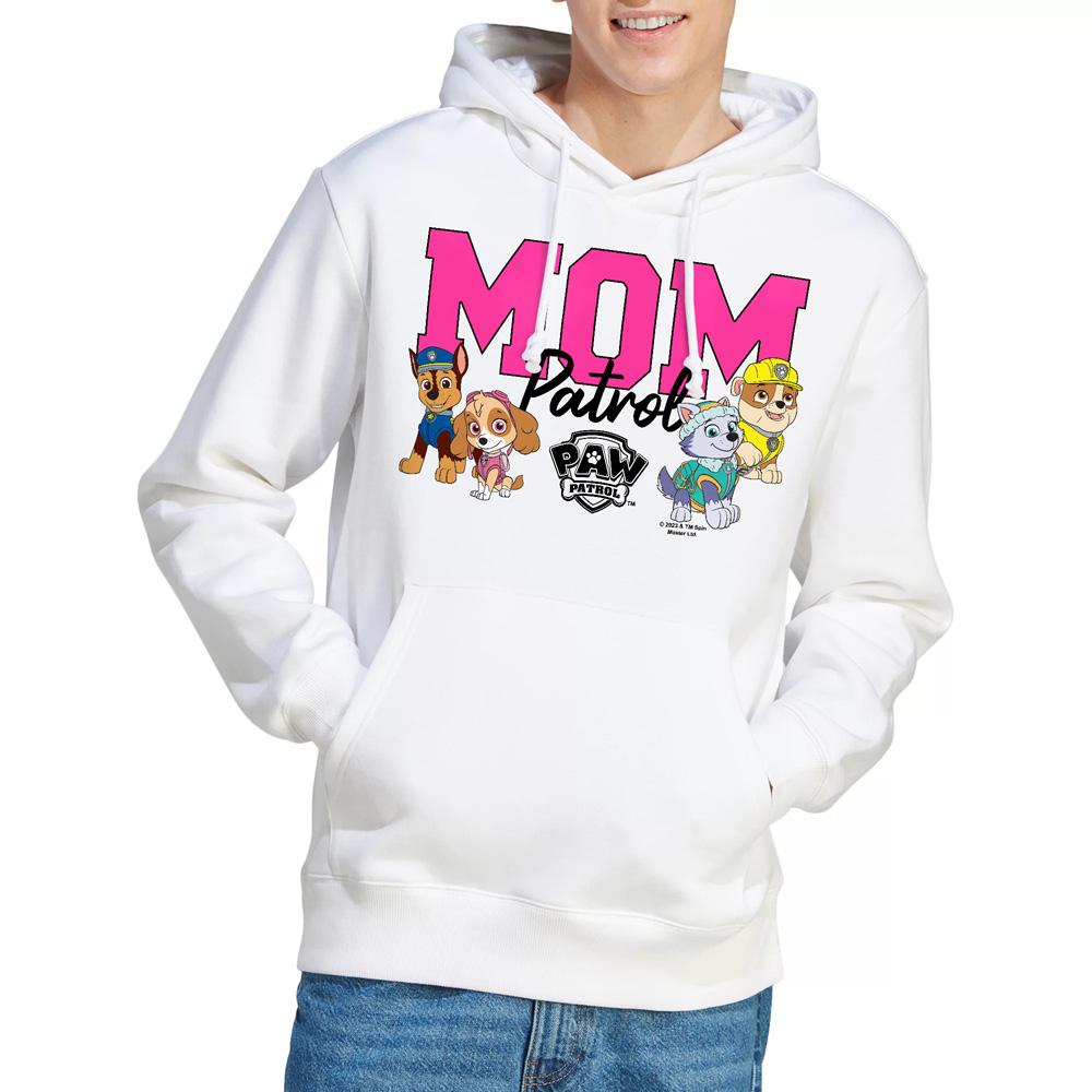White - Lifestyle - Paw Patrol Mens Mom Patrol Mothers Day Hoodie