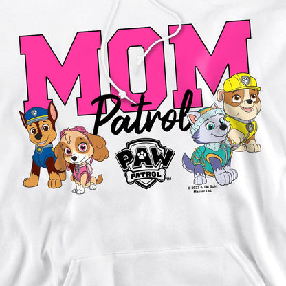 White - Side - Paw Patrol Mens Mom Patrol Mothers Day Hoodie