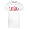 White - Front - Batman Mens Distressed T-Shirt