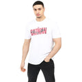 White - Lifestyle - Batman Mens Distressed T-Shirt