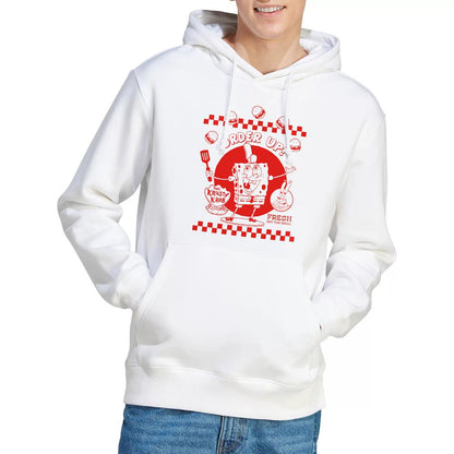 White - Lifestyle - SpongeBob SquarePants Mens Order Up! Hoodie