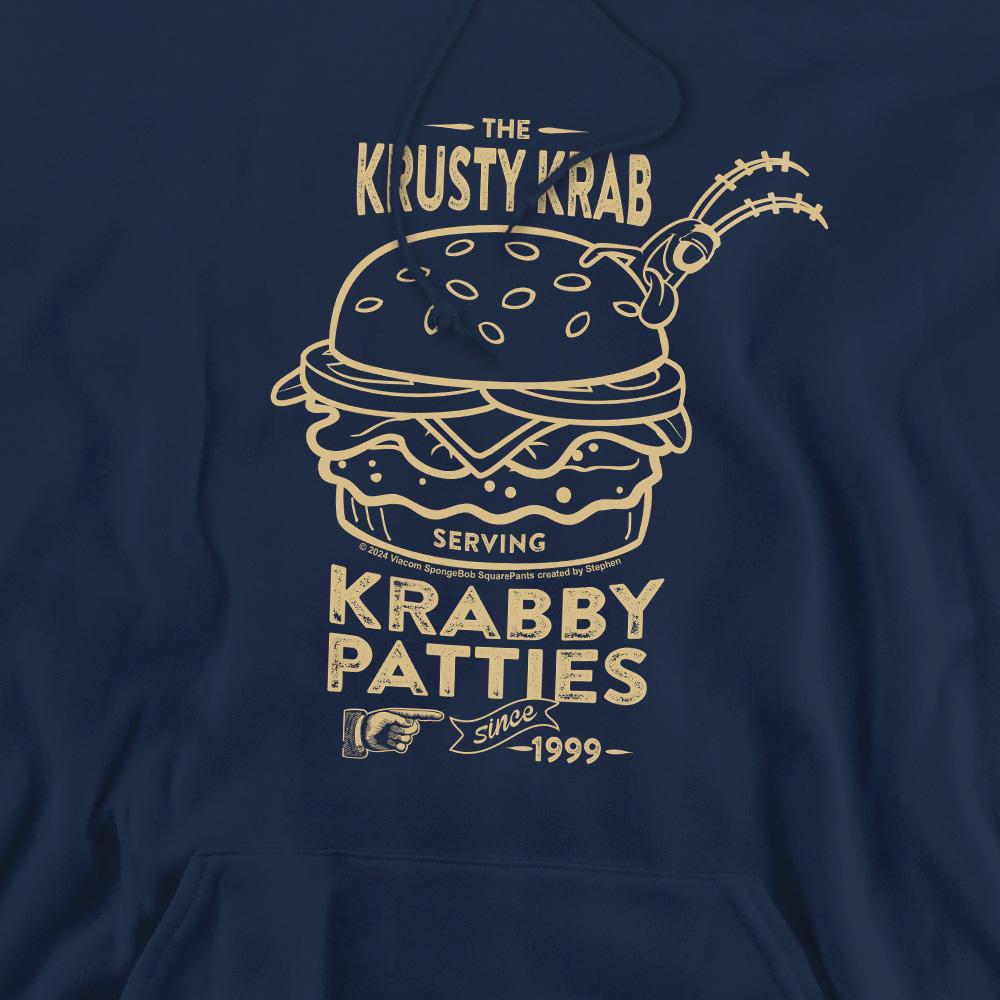 Navy - Pack Shot - SpongeBob SquarePants Mens The Krusty Krab Shock Mono Hoodie